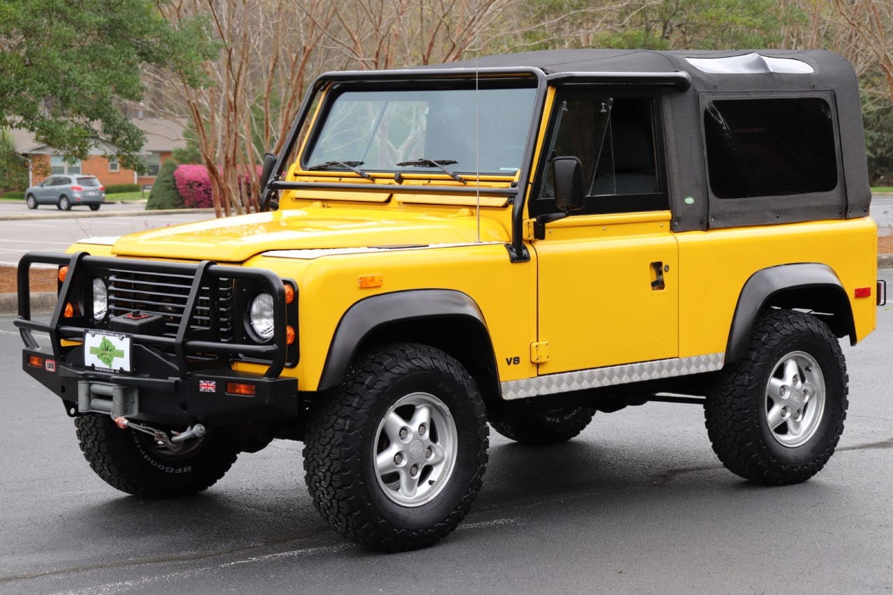 1994 AA Yellow Land Rover Defender - Adventure Motor Cars